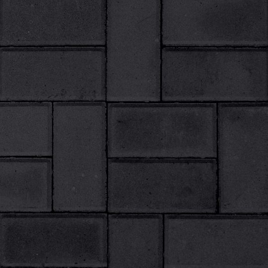 Фото 12 - Тротуарная плитка Брусчатка 10х20, Чёрная